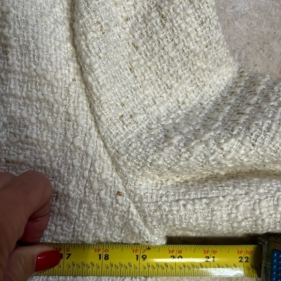 Maison Jules Womens White And Gold Boucle Blazer Size Large - Picture 13 of 15